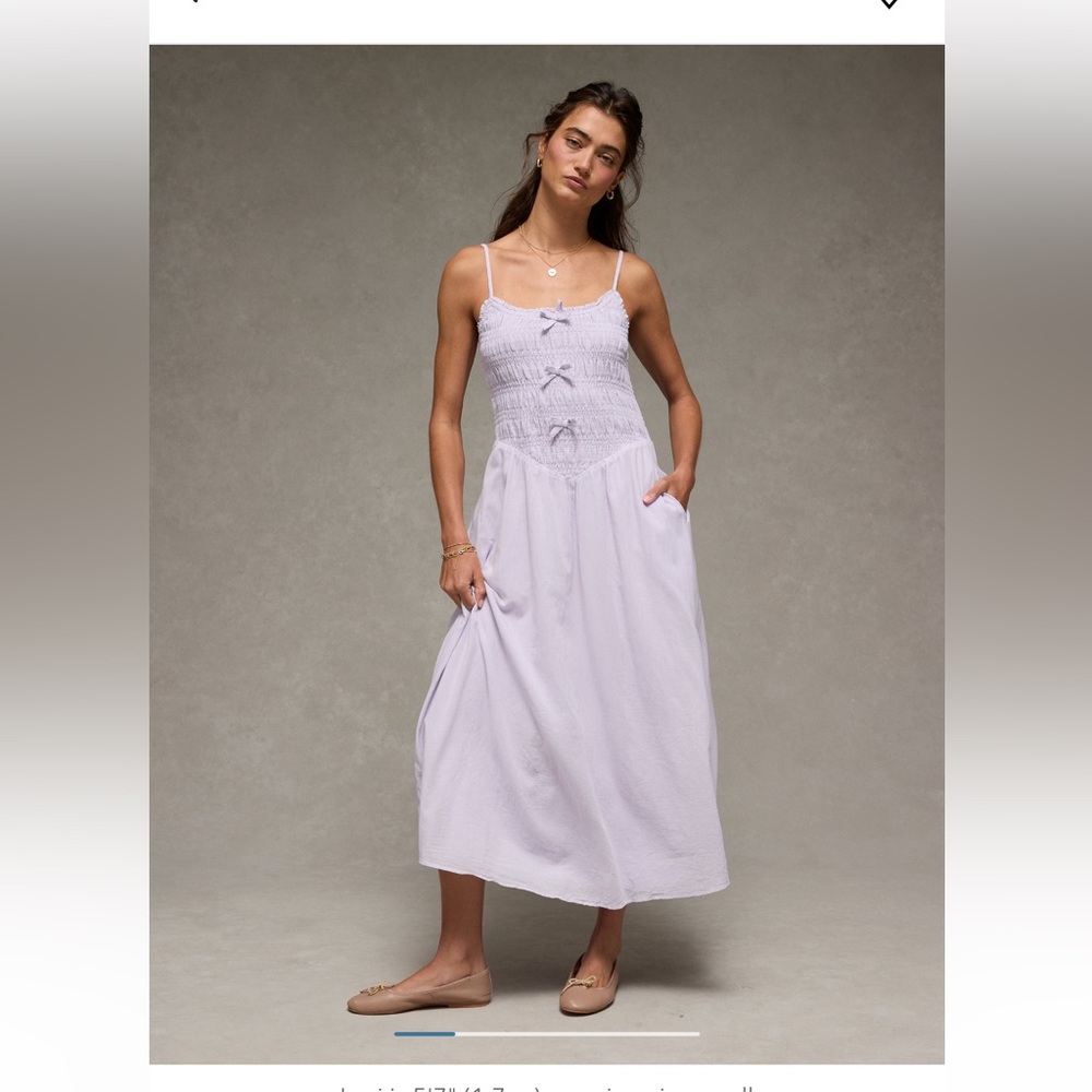 American Eagle Outfitters Lavender Maxi Dress